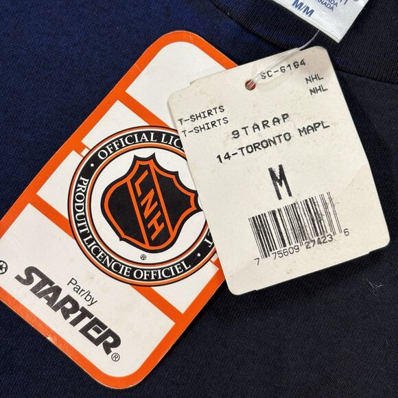 NWT Vintage Starter Toronto Maple Leafs NHL T-Shirt Hockey Mens M Single Stitch - Picture 5 of 16